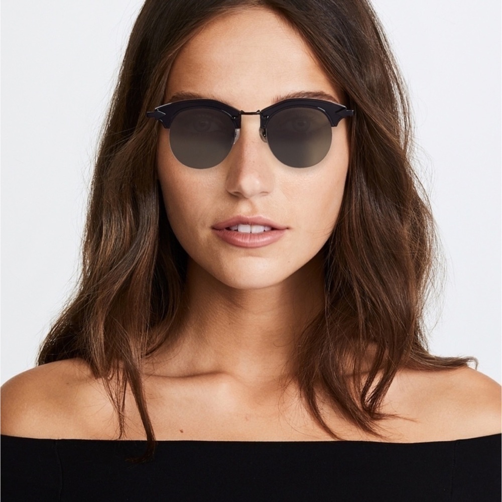 NWT Karen Walker Buccaneer Black Sunglasses - Picture 2 of 7